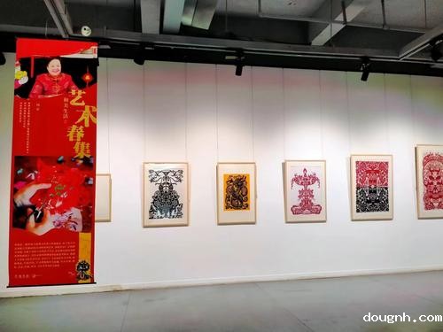 3学校师生剪纸作品升达艺术馆里展出 3学校师生剪纸作品升达艺术馆里展出