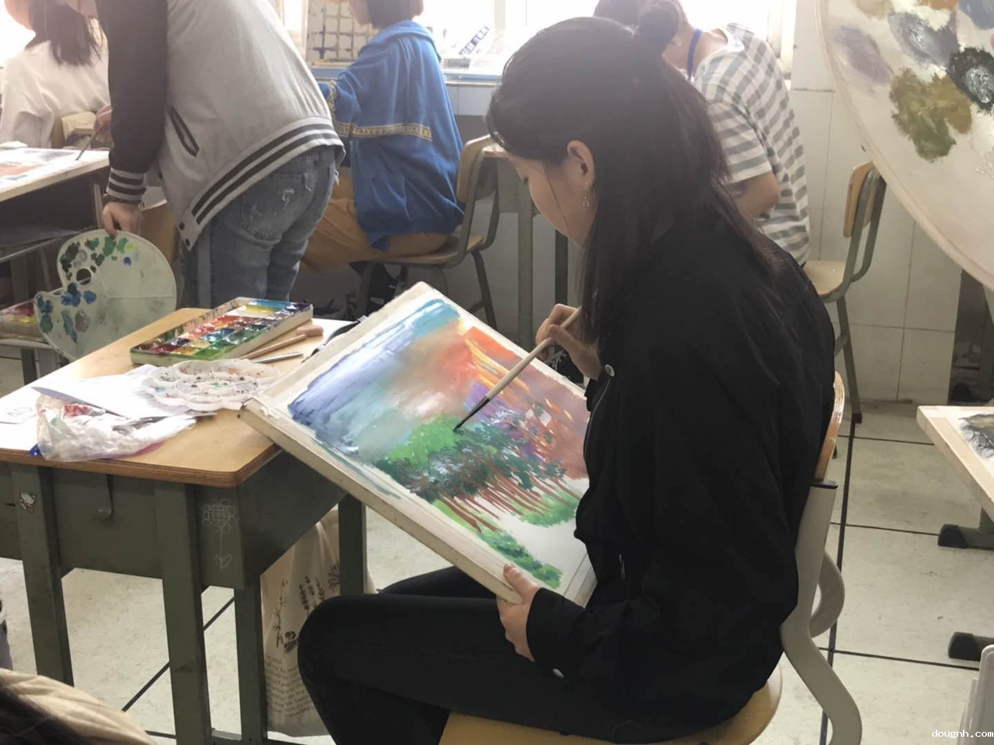 参赛选手比赛进行时