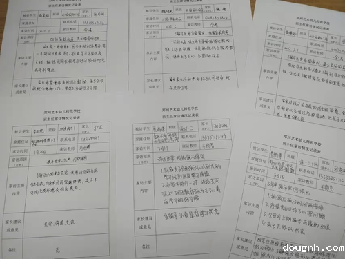 班主任每周家访表