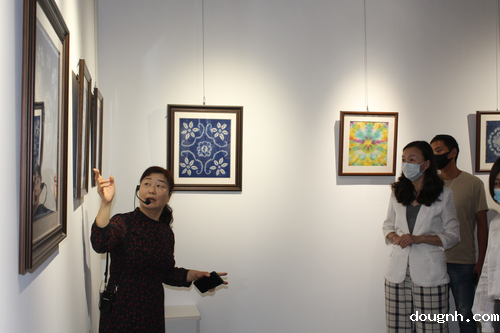 4.介绍扎染作品技巧手法